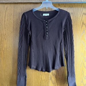 Lucky Brand Women's Brown Sweater
